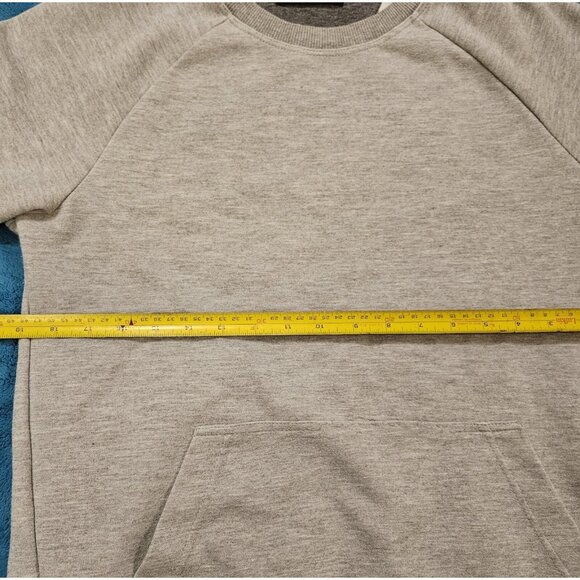 Only & Sons Sweater Men's Small Gray Crew Neck Long Sleeve Pullover Kangaroo - Picture 8 of 11